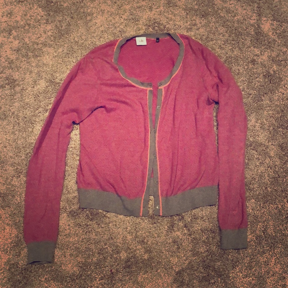 Button cardigan sweater